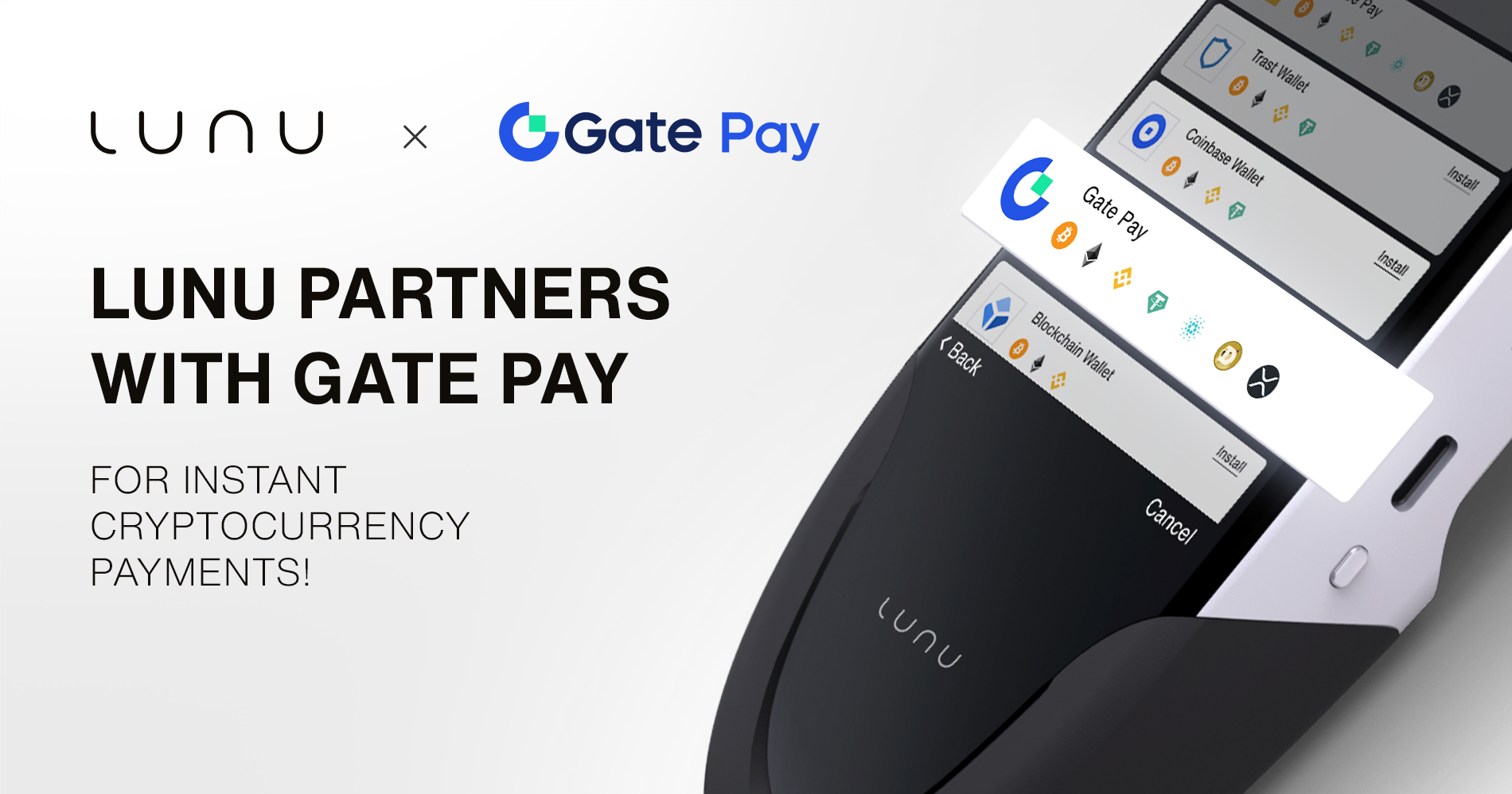 Lunu Pay Partners with Gate Pay for Instant Cryptocurrency Payments