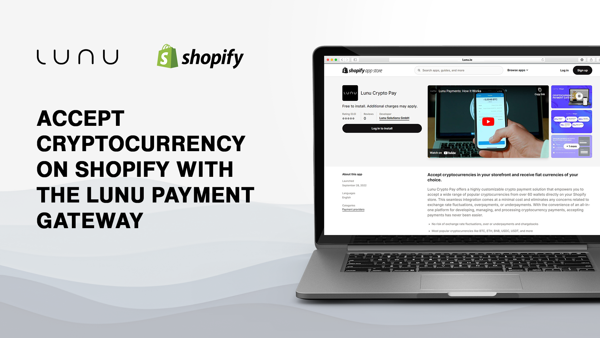 Shopify Crypto Payments Gateway by Lunu Pay: Receive Cryptocurrency Using the Shopify Payment Gateway